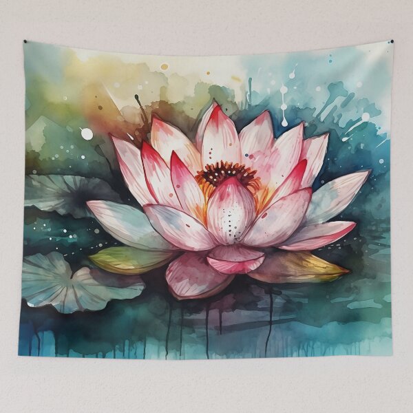 Item preview, Pink Lotus Flower, watercolors designed and sold by VeronicArt85.