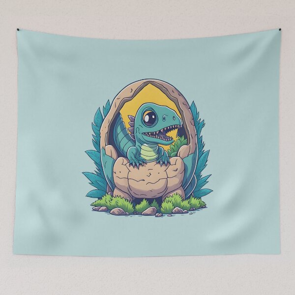 Item preview, Little cute dino hatched from the egg designed and sold by davidbomel-Art.