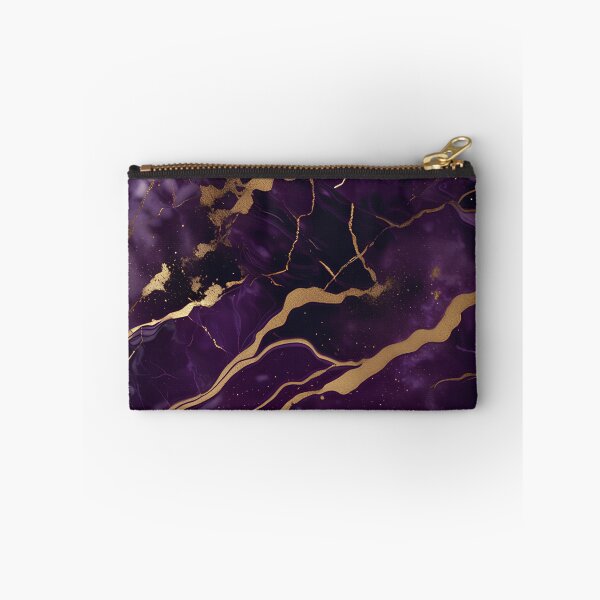 Item preview, Dark Purple Marble Texture with Gold Flecks  designed and sold by BirdsnStuff.