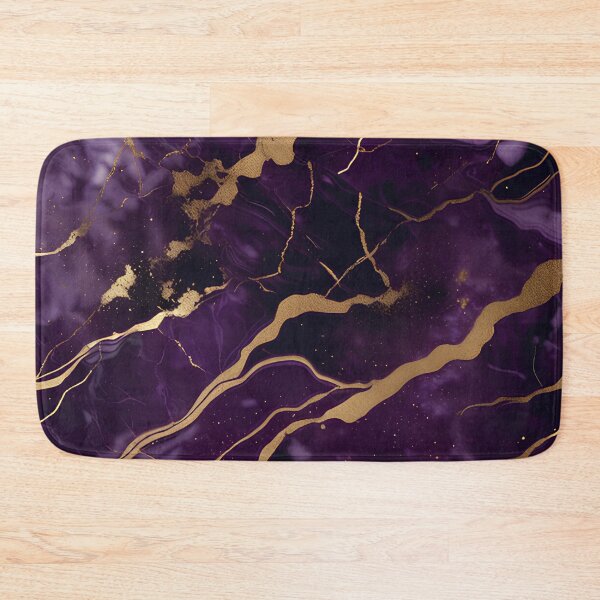 Item preview, Dark Purple Marble Texture with Gold Flecks  designed and sold by BirdsnStuff.