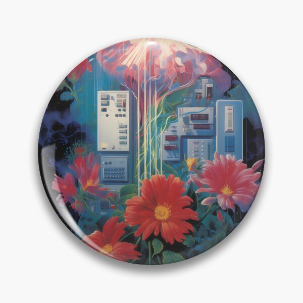 Item preview, Retro Computer Hardware and a Bunch of Red Flowers designed and sold by Je-we.