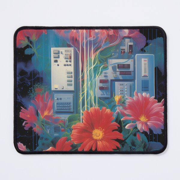 Item preview, Retro Computer Hardware and a Bunch of Red Flowers designed and sold by Je-we.