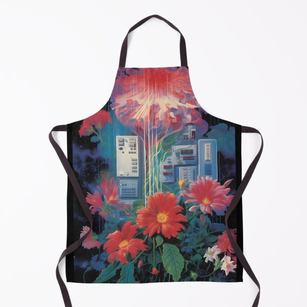 Item preview, Retro Computer Hardware and a Bunch of Red Flowers designed and sold by Je-we.