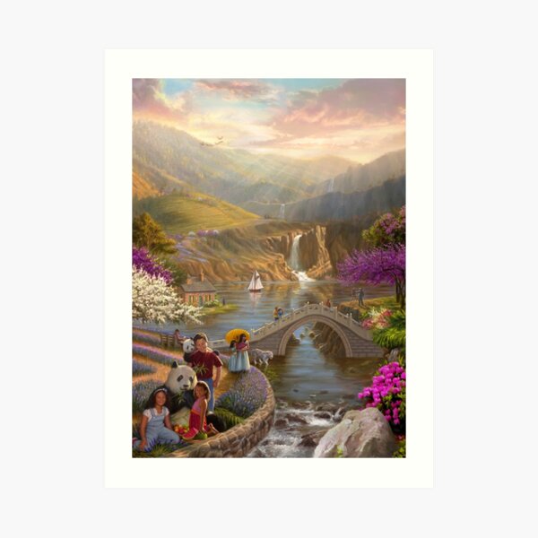 Paradise in a Valley Art Print