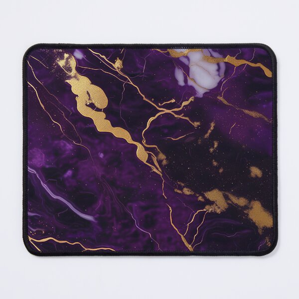 Item preview, Dark Purple Marble Texture with Gold Flecks designed and sold by BirdsnStuff.