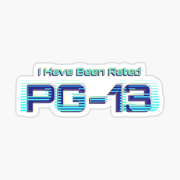 Rated PG Sticker for Sale by Rossman72