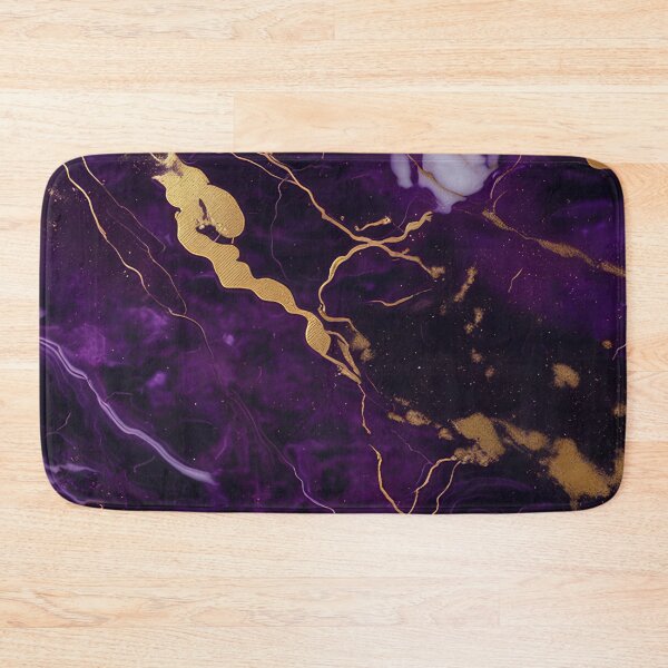 Item preview, Dark Purple Marble Texture with Gold Flecks  designed and sold by BirdsnStuff.