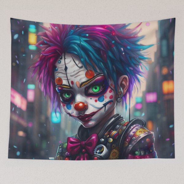 Item preview, "Cyberpunk Clown" designed and sold by Songedete.