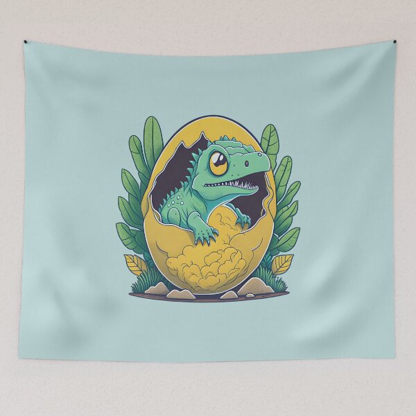 Item preview, Little cute dino hatched from the egg designed and sold by davidbomel-Art.