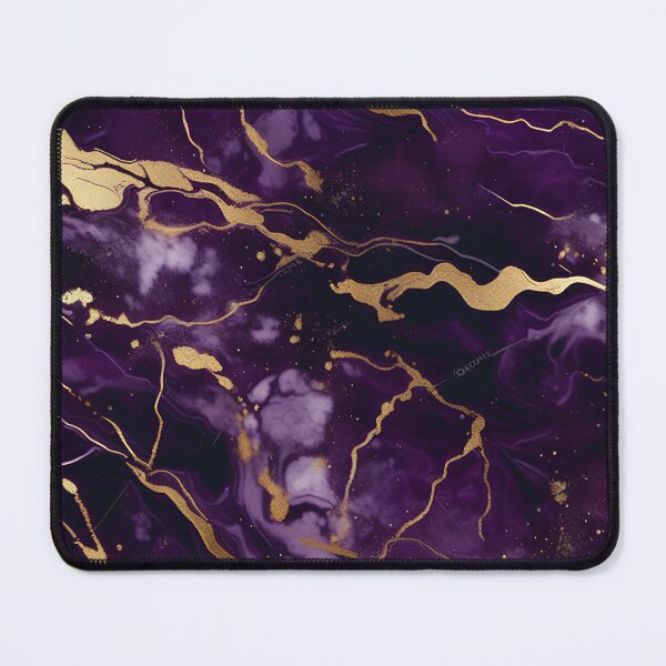Item preview, Dark Purple Marble Texture with Gold Flecks designed and sold by BirdsnStuff.