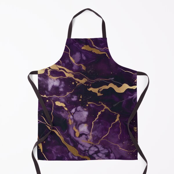 Item preview, Dark Purple Marble Texture with Gold Flecks designed and sold by BirdsnStuff.