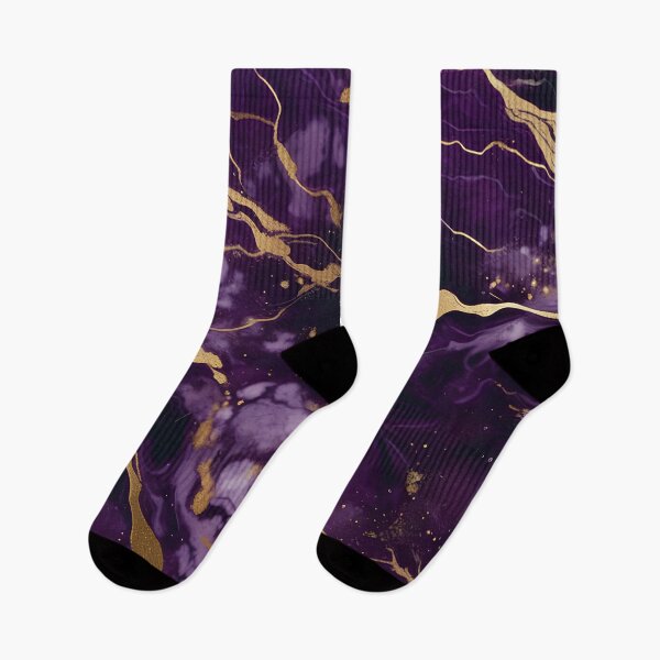 Item preview, Dark Purple Marble Texture with Gold Flecks  designed and sold by BirdsnStuff.