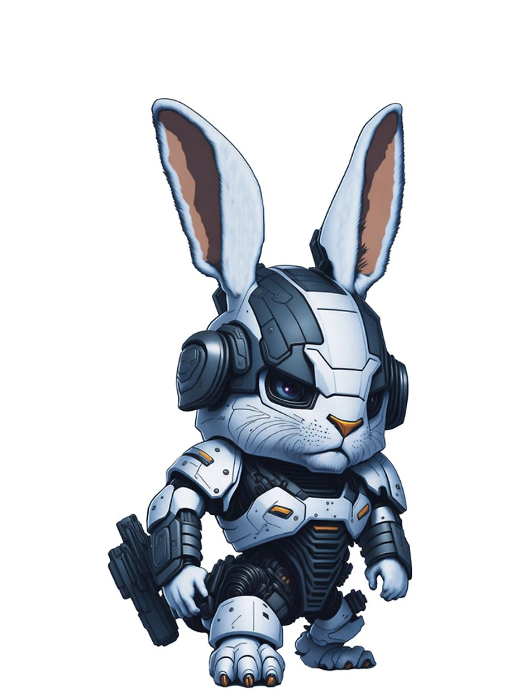 Thumbnail 4 of 4, Samsung Galaxy Phone Case, Terminator Cyborg Rabbit designed and sold by StudioFourty2.