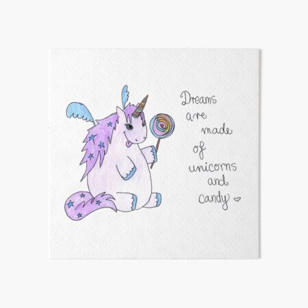Une Affiche Blanche Avec Une Licorne Dessus Qui Dit être Une Licorne
