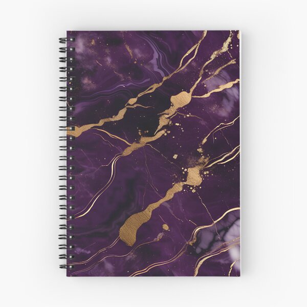 Item preview, Dark Purple Marble Texture with Gold Flecks  designed and sold by BirdsnStuff.