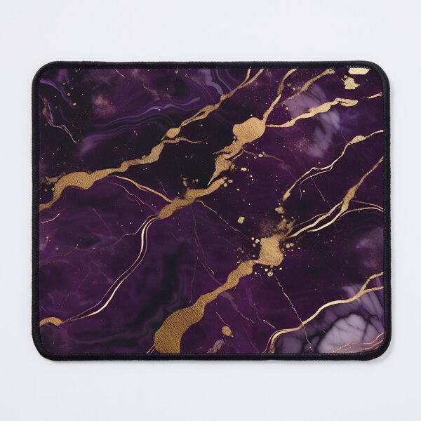 Item preview, Dark Purple Marble Texture with Gold Flecks designed and sold by BirdsnStuff.