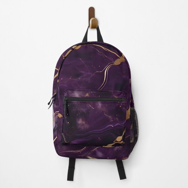 Item preview, Dark Purple Marble Texture with Gold Flecks  designed and sold by BirdsnStuff.