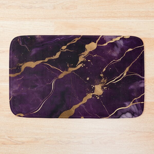Item preview, Dark Purple Marble Texture with Gold Flecks  designed and sold by BirdsnStuff.