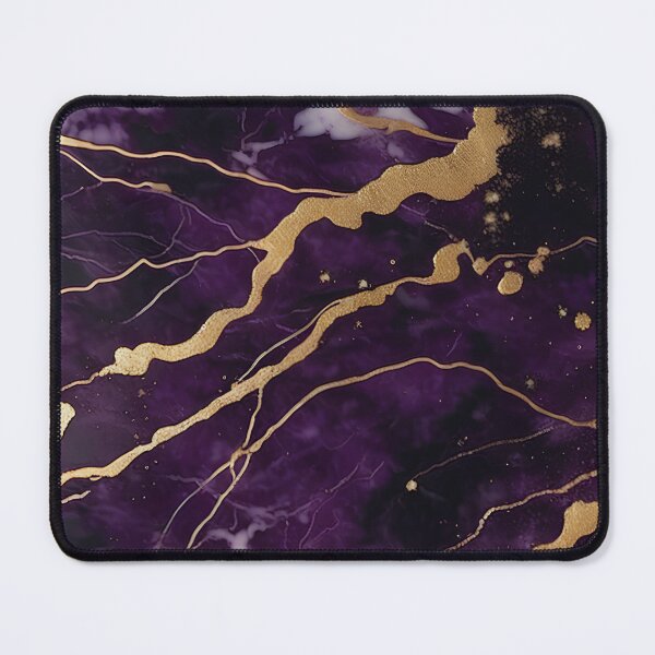Item preview, Dark Purple Marble Texture with Gold Flecks designed and sold by BirdsnStuff.