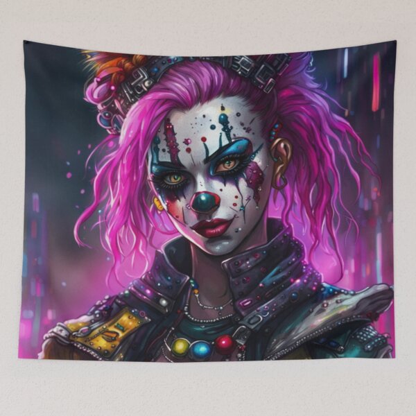 Item preview, "Cyberpunk Clown Princess" designed and sold by Songedete.