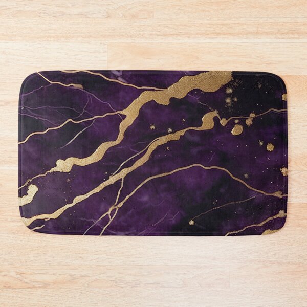 Item preview, Dark Purple Marble Texture with Gold Flecks  designed and sold by BirdsnStuff.