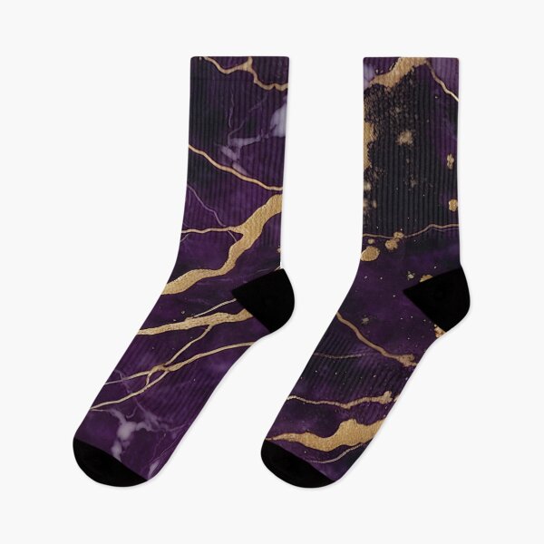 Item preview, Dark Purple Marble Texture with Gold Flecks  designed and sold by BirdsnStuff.