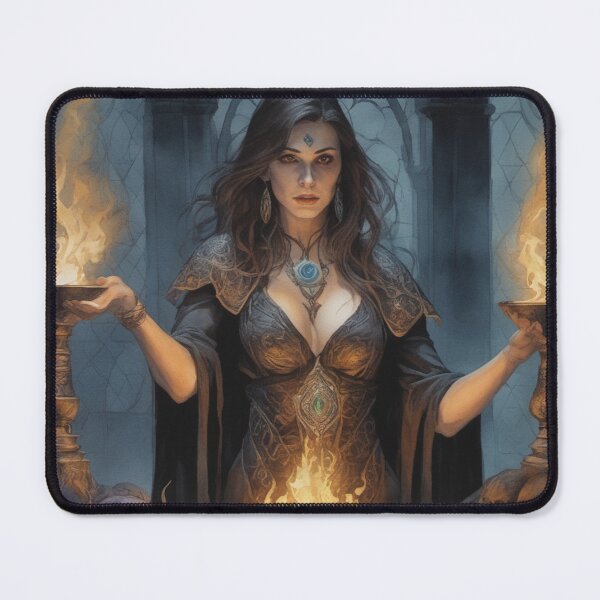 Item preview, Female Sorceress Summing Dark Horrors designed and sold by ArtbyAdrian.