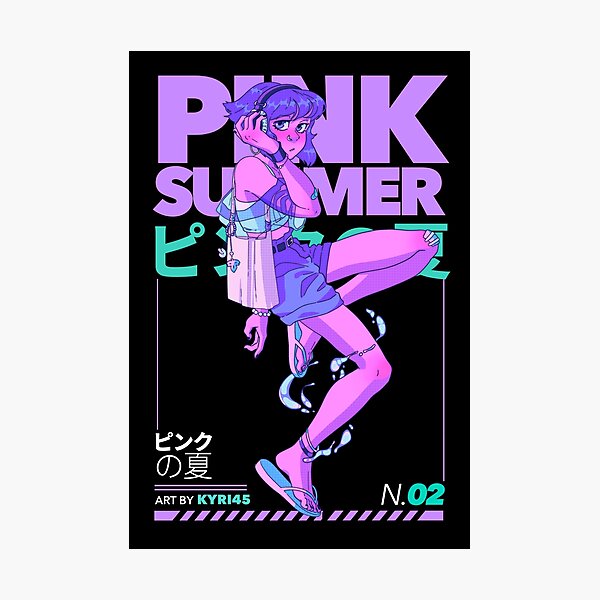Aperçu de l'œuvre Lapis - Été Rose (Noir) créée et vendue par Kyri45.