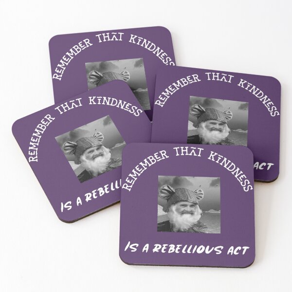 Item preview, “Kindness is a Rebellious Act” Grandpop in a Mouse Hat designed and sold by TickleSharkDsg.