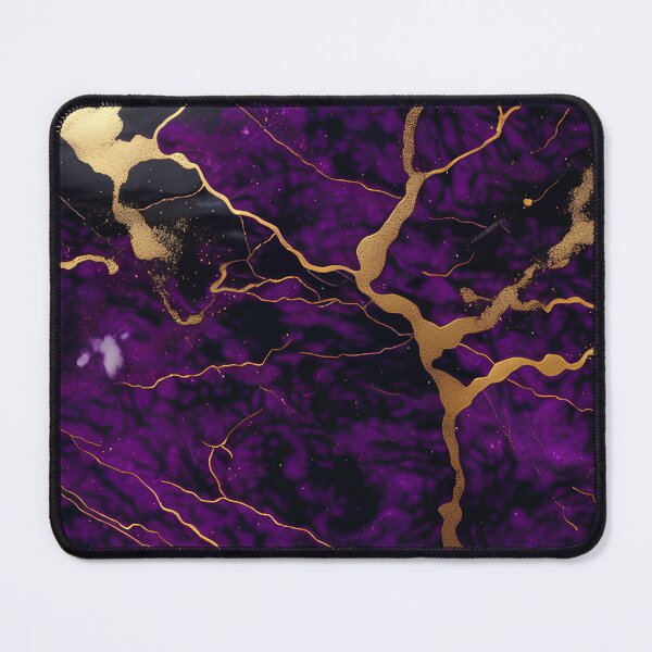 Item preview, Dark Purple Marble Texture with Gold Flecks designed and sold by BirdsnStuff.