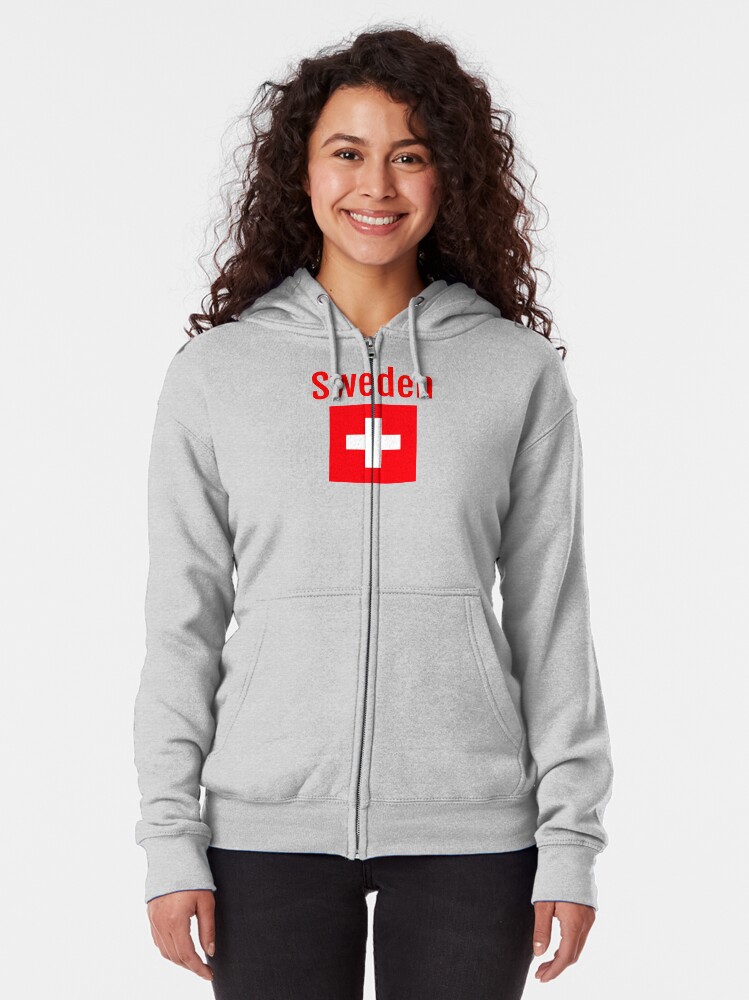 Download "Sweden" Zipped Hoodie by downbubble17 | Redbubble
