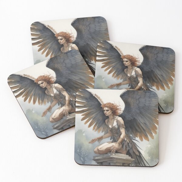 Item preview, Female Winged Harpy Perched and Waiting designed and sold by ArtbyAdrian.