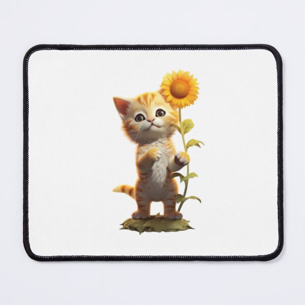 Item preview, Bloomy Chub Orange Cat Sunflower designed and sold by Barnissim.