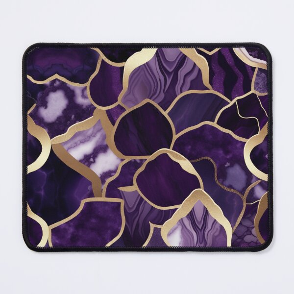 Item preview, Dark Purple Marble Geodes with Texture and Gold Flecks  designed and sold by BirdsnStuff.