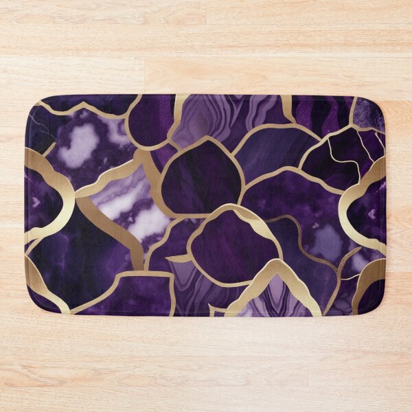 Item preview, Dark Purple Marble Geodes with Texture and Gold Flecks  designed and sold by BirdsnStuff.