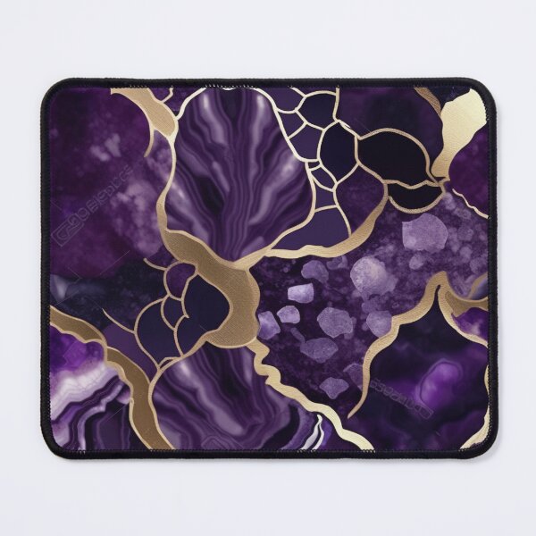 Item preview, Dark Purple Marble Geodes with Texture and Gold Flecks  designed and sold by BirdsnStuff.