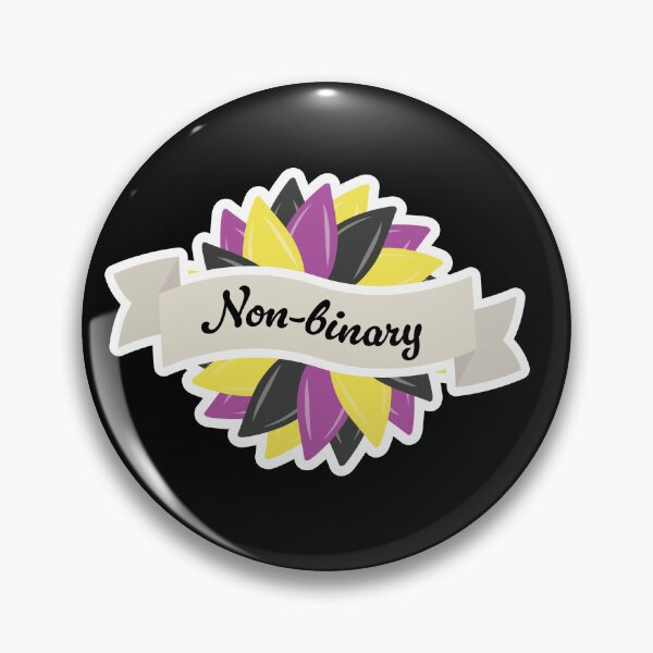 Item preview, Queer Flowers - Non-binary (text) designed and sold by lovebuglindsey.