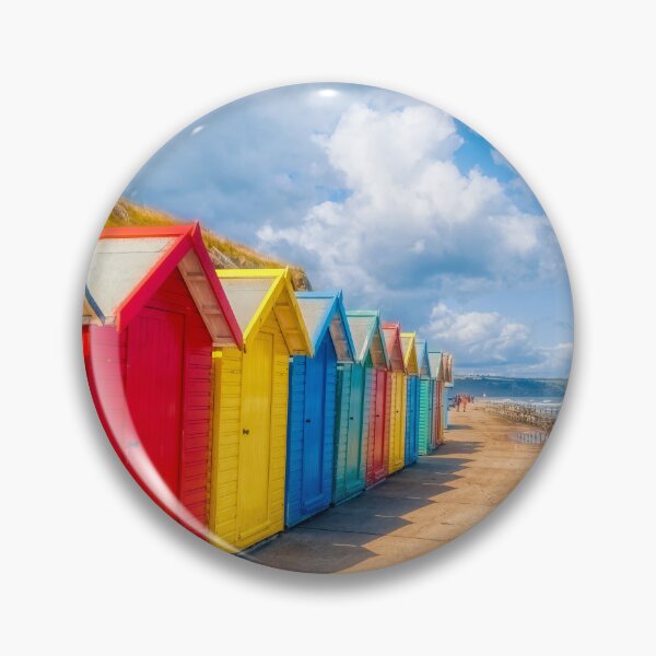 Item preview, Vibrant Beach Huts Adorning Whitby Beachfront designed and sold by derekbeattie.