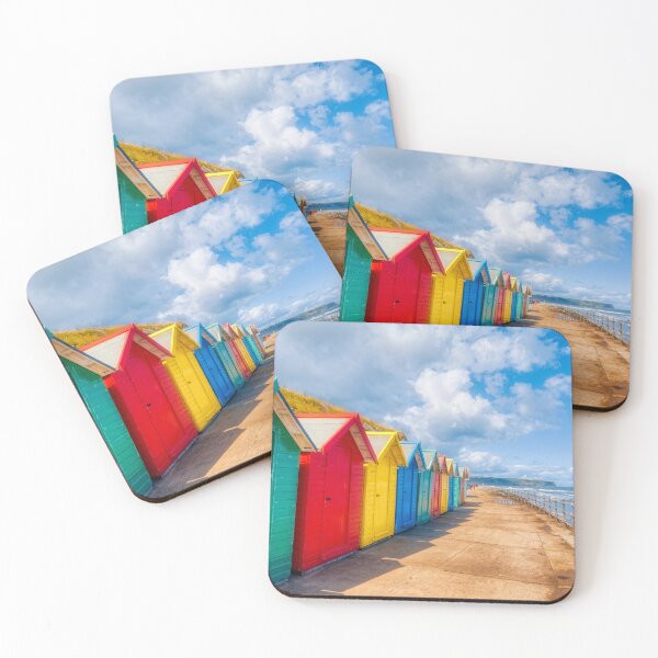 Item preview, Vibrant Beach Huts Adorning Whitby Beachfront designed and sold by derekbeattie.