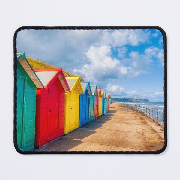 Item preview, Vibrant Beach Huts Adorning Whitby Beachfront designed and sold by derekbeattie.