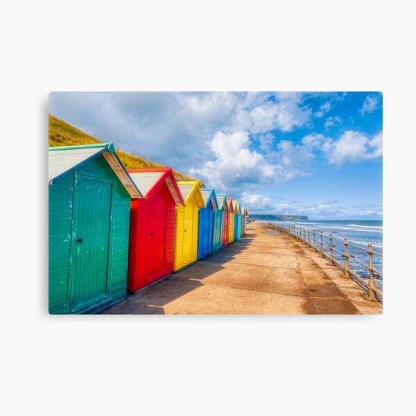 Item preview, Vibrant Beach Huts Adorning Whitby Beachfront designed and sold by derekbeattie.