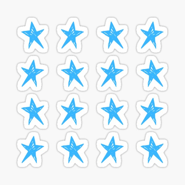 Blue Stars Decorative Stickers