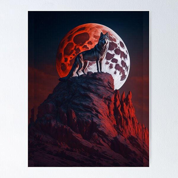 Item preview, A Wolf Perched A top A Grand | Animal - Teen Wolf designed and sold by Badowolf.