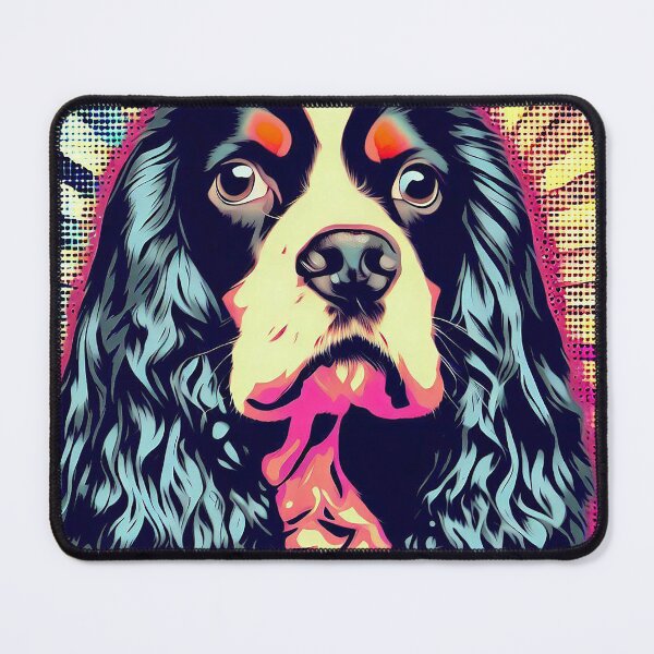 Item preview, Spaniel Pop Art designed and sold by FunnehGacha.