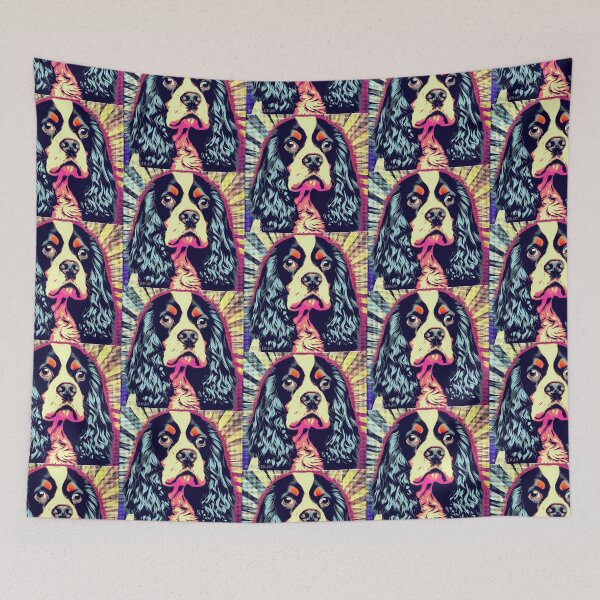 Item preview, Spaniel Pop Art designed and sold by FunnehGacha.