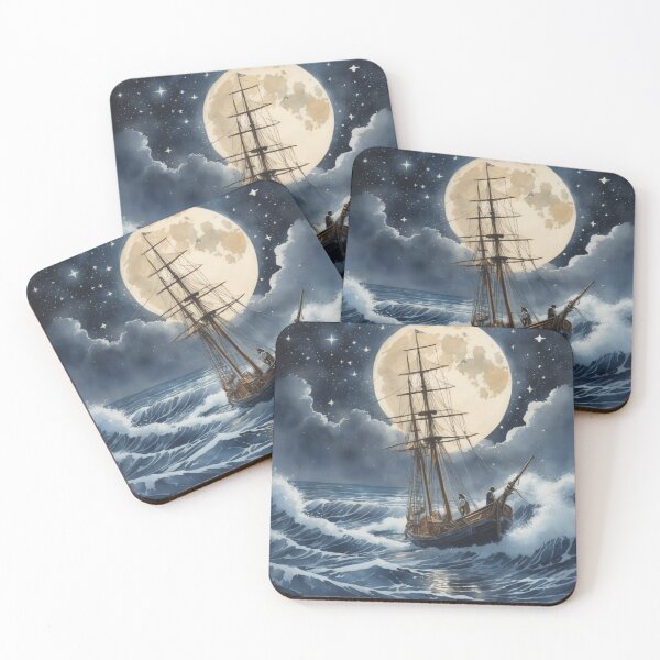 Item preview, Harmonious Siren's Luring Sailors at Moonlight designed and sold by ArtbyAdrian.