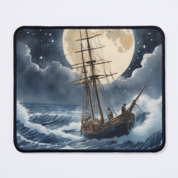 Item preview, Harmonious Siren's Luring Sailors at Moonlight designed and sold by ArtbyAdrian.