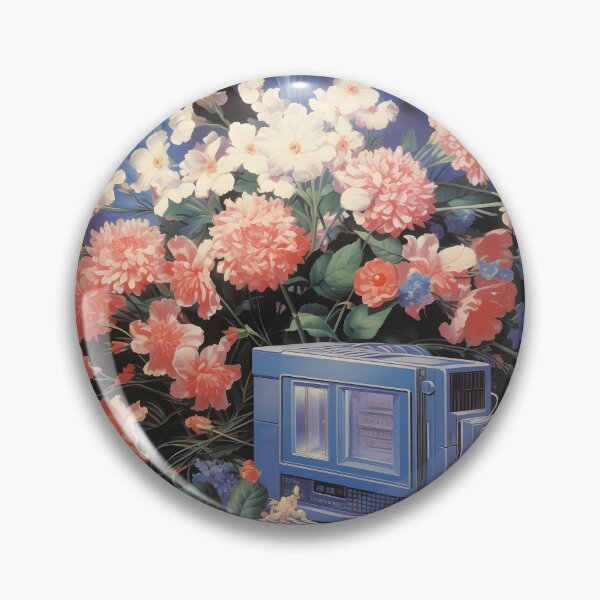 Item preview, Retro Computer Hardware and a Bunch of Flowers designed and sold by Je-we.