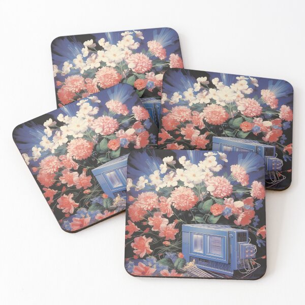 Item preview, Retro Computer Hardware and a Bunch of Flowers designed and sold by Je-we.