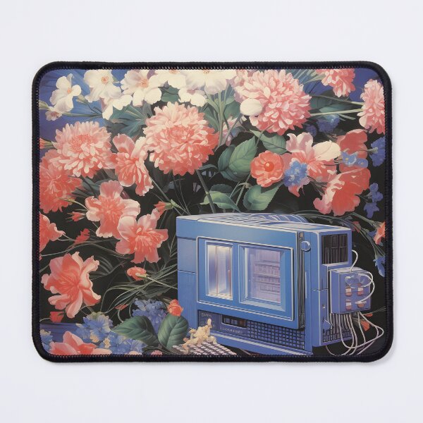 Item preview, Retro Computer Hardware and a Bunch of Flowers designed and sold by Je-we.